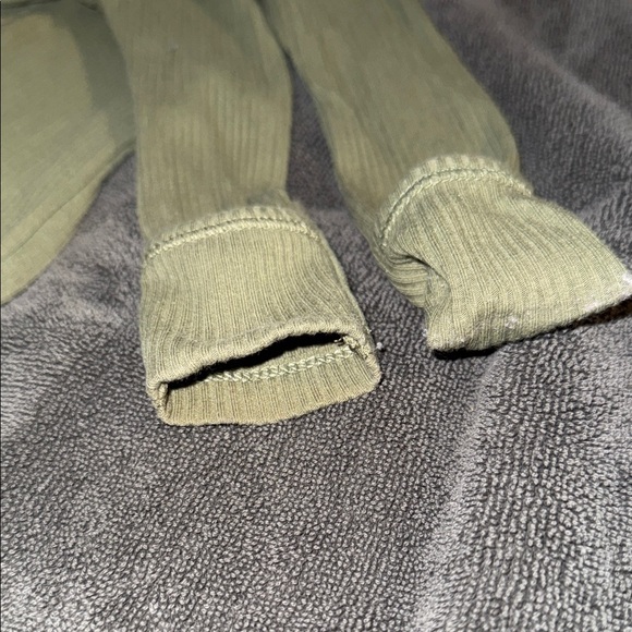 Cozy Kids One Piece Set - Cream and Green - Picture 2 of 6